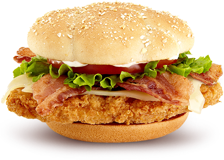 Premium Crispy Chicken Club Sandwich (443x364), Png Download