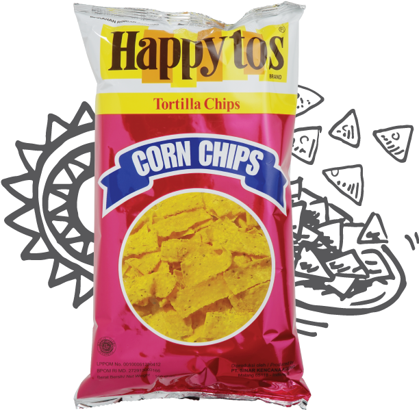 Happy Tos Corn Chips (624x624), Png Download