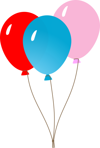 Small - Balões Coloridos Balões Desenhos (402x595), Png Download