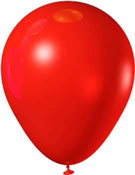 Balão Latéx Vermelho - Balão De Aniversário Vermelho (510x510), Png Download