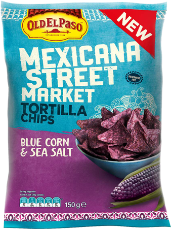 Blue Corn Tortilla Chips - Blue Corn Taco Chips (800x450), Png Download