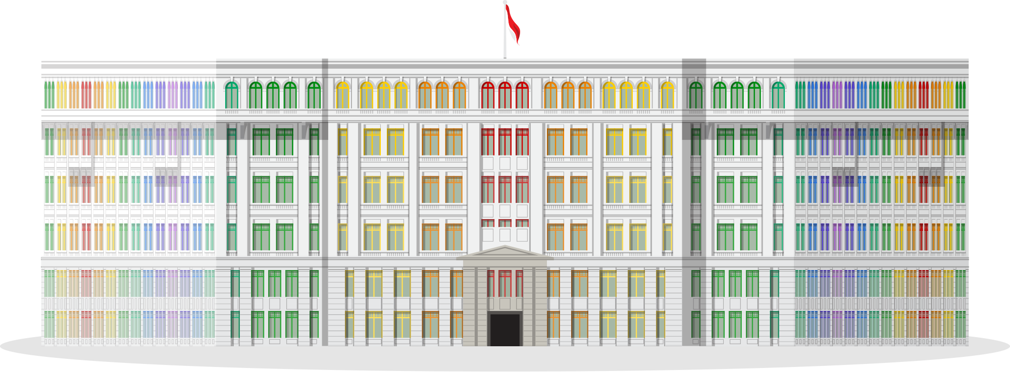 Former Mica Building - Architecture (2000x737), Png Download