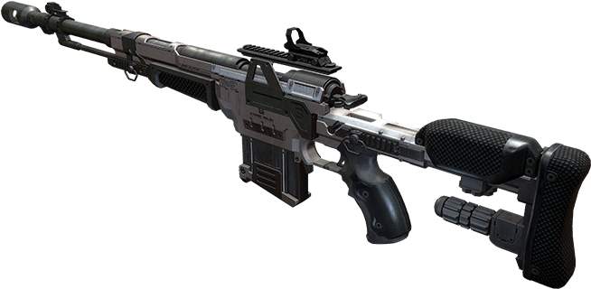 Weapon Model 762 Battle Rifle - Deus Ex Mankind Divided Battle Rifle (700x338), Png Download