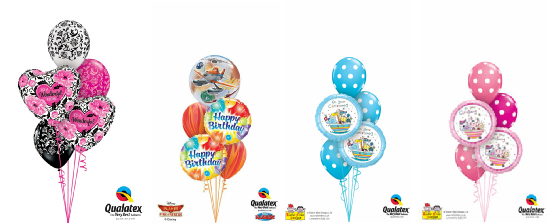 Galeria Decoração Balões Galeria Pinturas Faciais Galeria - 36" Birthday Balloons Ablaze Blue (587x222), Png Download