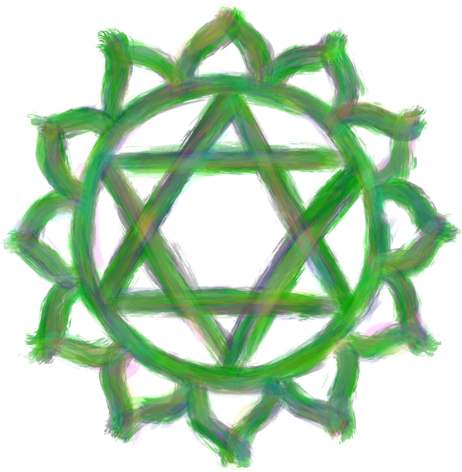 The Heart Chakra - We Are All The Same Jews Christians (2000x2000), Png Download
