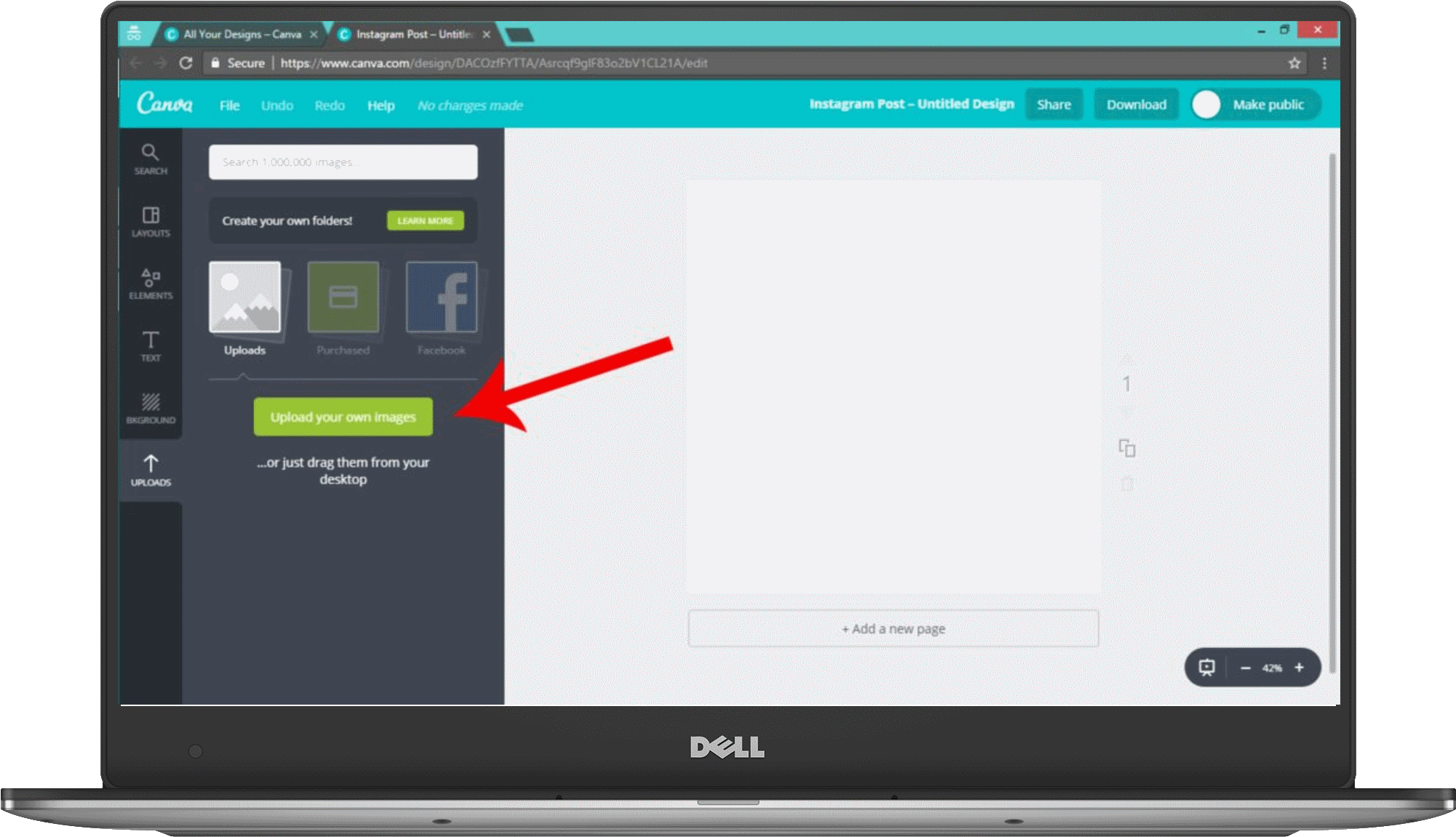 Next You Will Be Taken To A Blank Canvas In The Dimensions - Personal Computer (2000x1500), Png Download