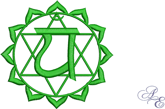 Anahata Heart Chakra Medium - Altar Heart Square Sticker 3" X 3" (722x361), Png Download