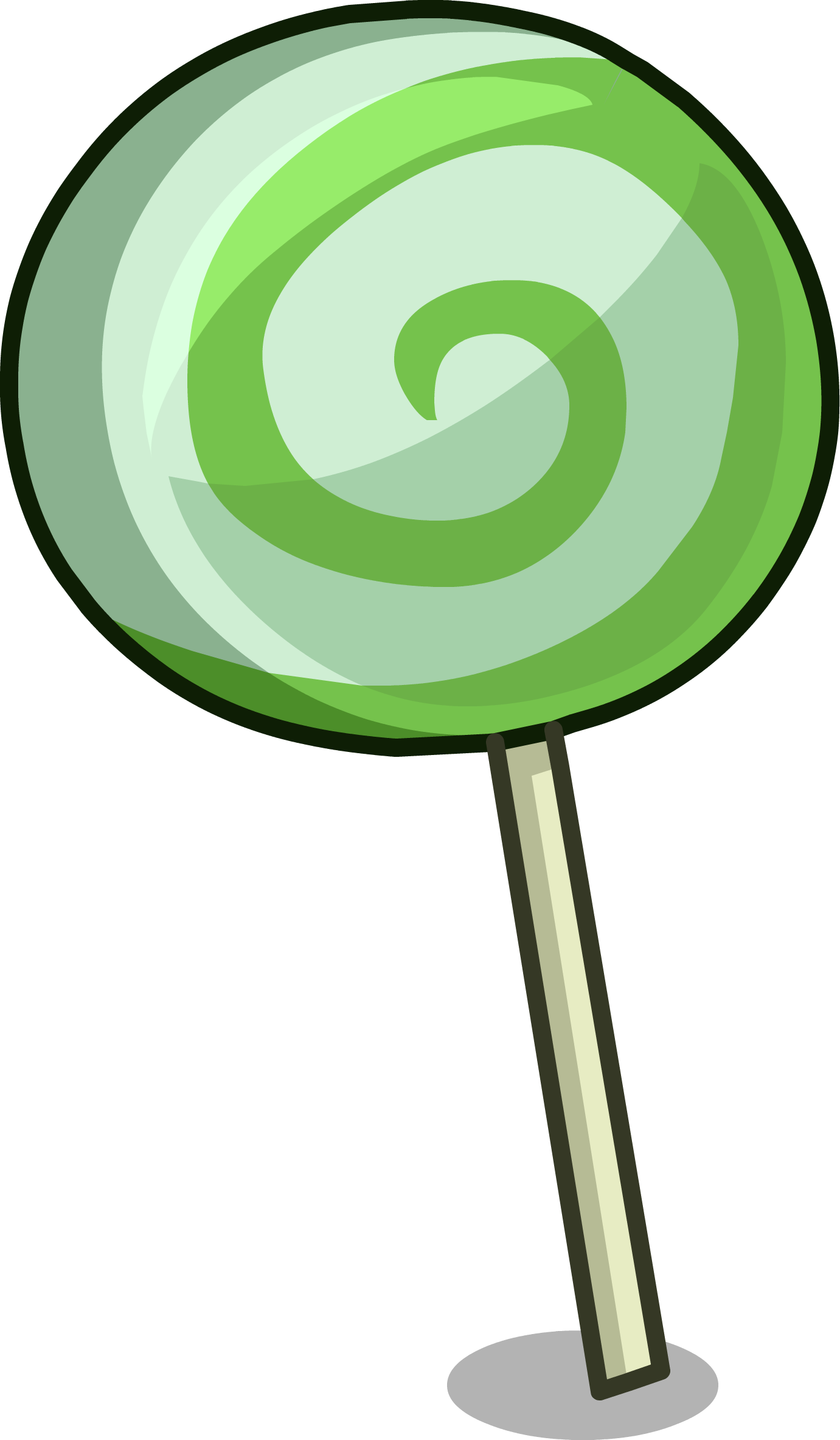Swirly Lollipop Sprite 001 - Simbolo De Proteccion Civil (1381x2365), Png Download