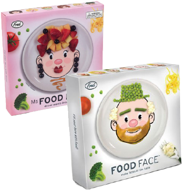 And Ms - Fred & Friends Ms Food Face Dinner Plate (488x436), Png Download