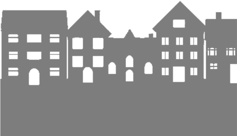 Thanks For Coming Out - Neighborhood Silhouette (794x686), Png Download