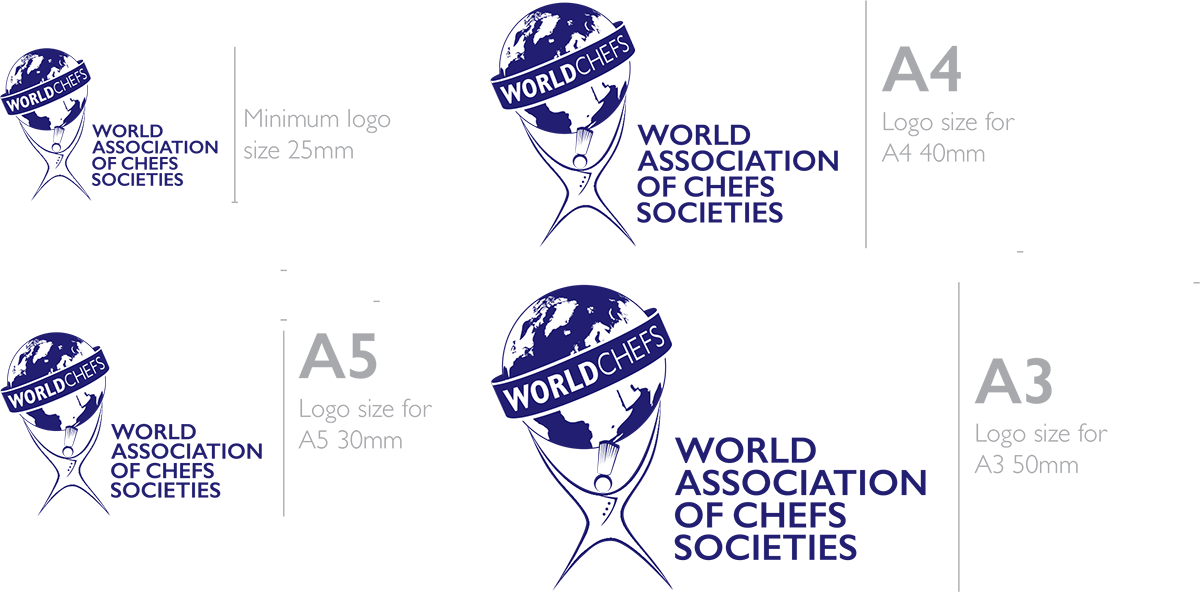 3 Logo Sizing - World Association Of Chefs' Societies (1200x592), Png Download