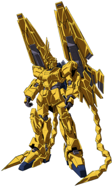 Front - Gundam Black Unicorn (310x388), Png Download