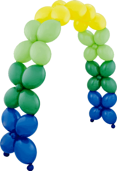 Quicklink Flower Arch - Quick Link Balloons Canada (403x589), Png Download