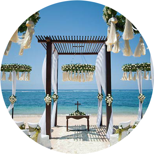Beach Wedding - Civil Wedding In The Beach (500x500), Png Download