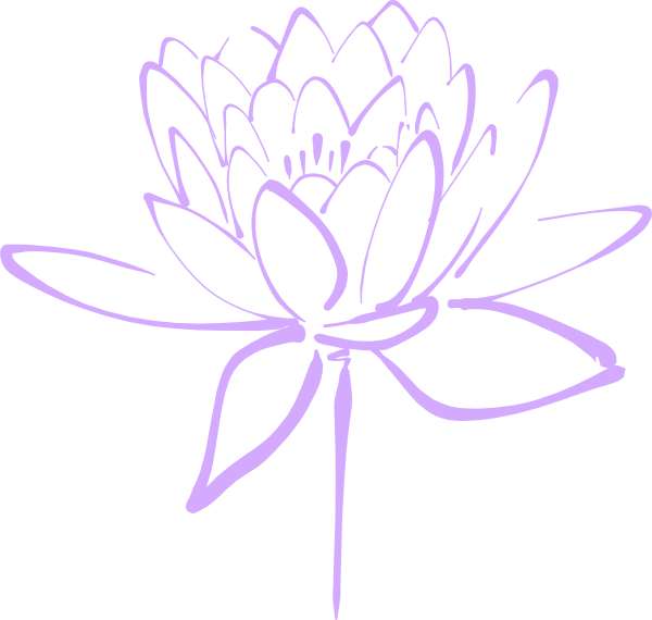 Purple Flower Haily Clip Art At Clker - Purple Flower Vector Art (600x570), Png Download