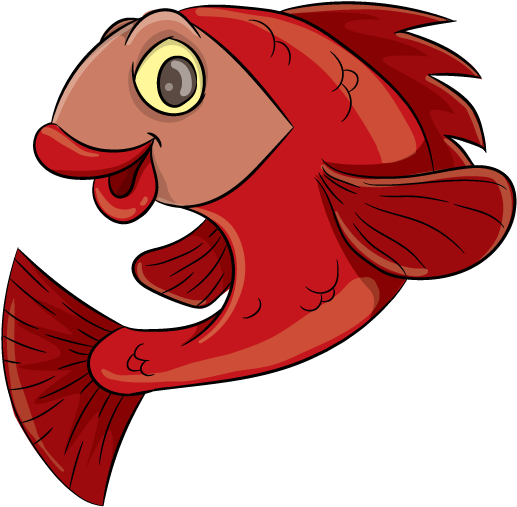 Rosie Red Fish - Little Otter Swim School (792x612), Png Download