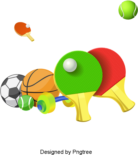 Cartoon Sports Fitness Equipment (640x640), Png Download