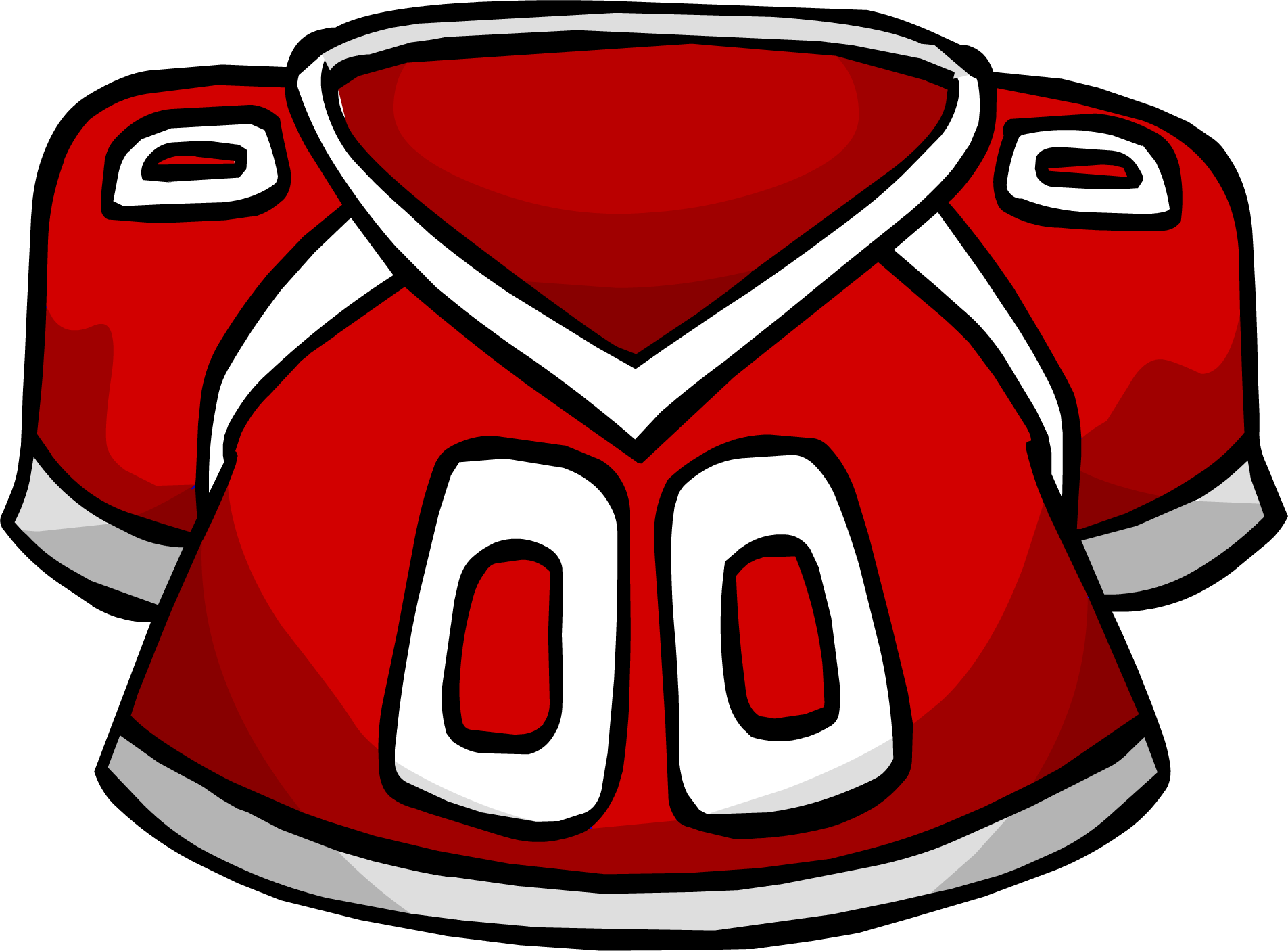 Redfootballjersey - Football Jersey Clip Art (1905x1406), Png Download