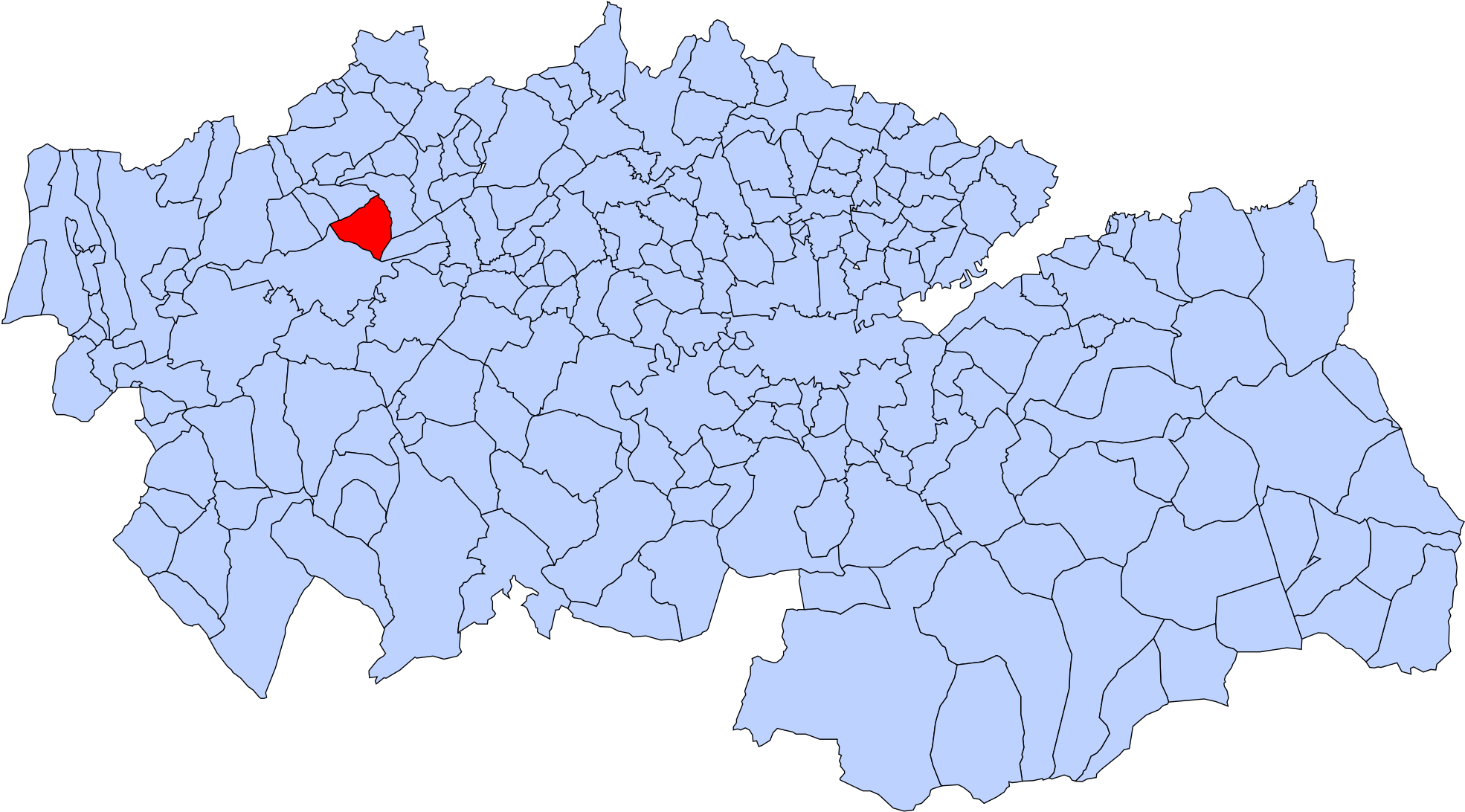 Open - Municipios De La Provincia De Toledo (2000x1121), Png Download
