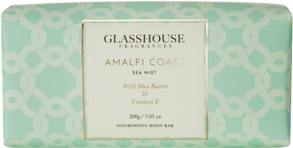 Amalfi Coast Sea Mist Nourishing Body Bar By Glasshouse - Glasshouse Fragrances Amalfi Coast Nourishing Body (832x750), Png Download