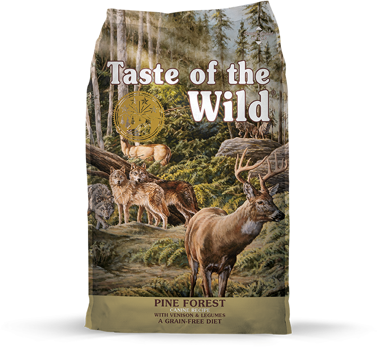 Taste Of The Wild Grain Free Pine Forest Recipe Dry - Taste Of The Wild Venison Dog Food (759x681), Png Download