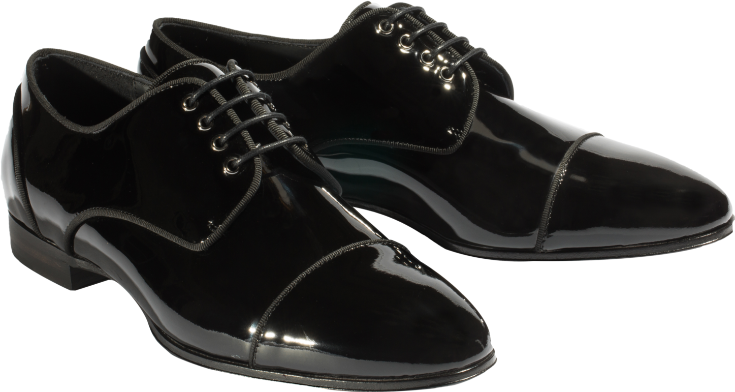 Patent Leather Classic Lace Up Derby - Shoe (2048x1367), Png Download