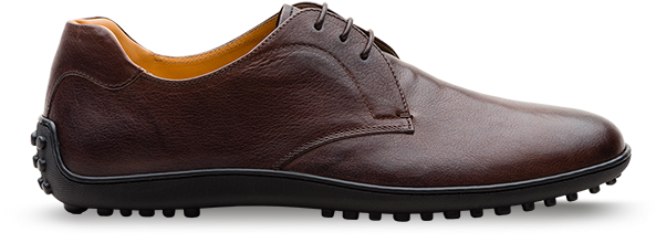 Lace-up Vintage Calf Leather - Shoe (657x585), Png Download