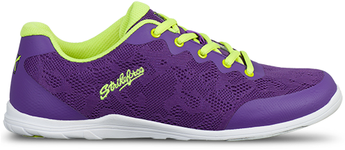 Kr Strikeforce Womens Lace Bowling Shoes Purple/yellow - Shoe (500x500), Png Download