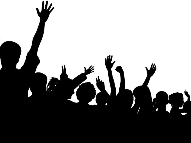 Crowd Clipart Event - Crowd Cheering Clipart (640x480), Png Download