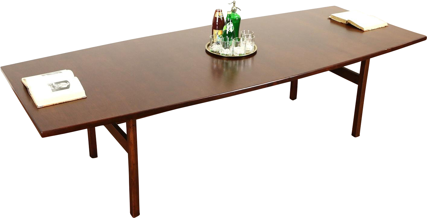 Medieval Dining Table Jens Risom Signed 1960 Vintage - Table (1416x1416), Png Download