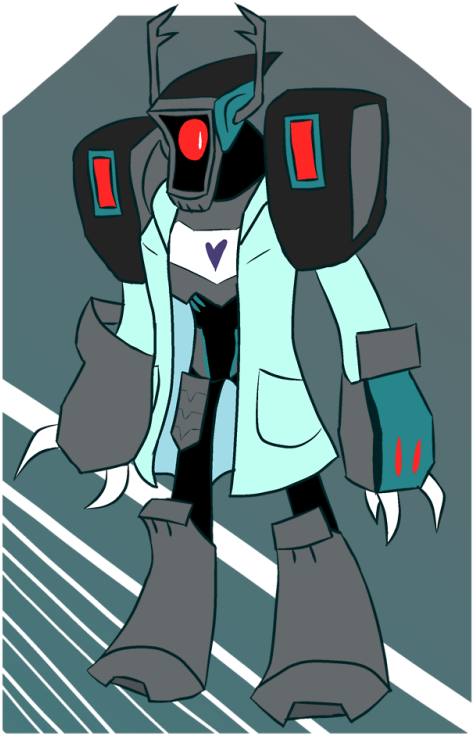 I Did An Art Trade With @mechablood On Discord And - Cartoon (500x750), Png Download