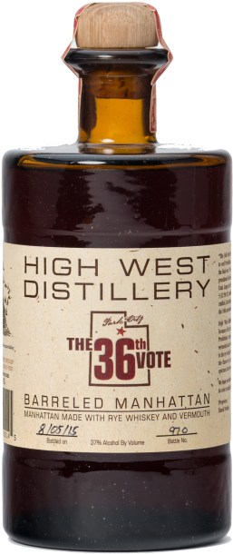 Large Bamhr2017trimmed - High West 36th Vote Barreled Manhattan 750ml (803x1200), Png Download