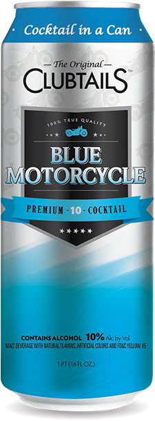 Blue Motorcycle - Clubtails Blue Motorcycle (250x632), Png Download