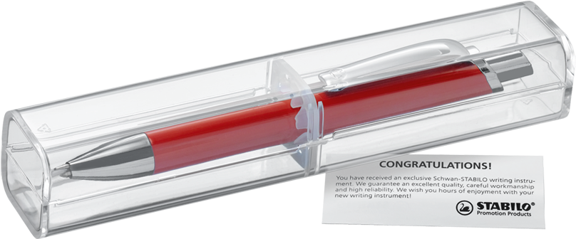 138/09 Stabilo Transparent Square Box - Plastic (880x431), Png Download