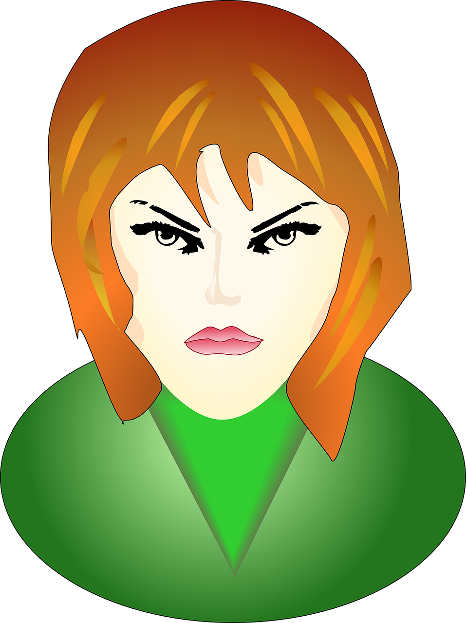 One Woman Who Should Not Have Been A Teacher - Angry Woman Clip Art (478x640), Png Download