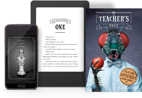 Cover For Lovecraft Middle School - Professor Gargoyle (590x409), Png Download