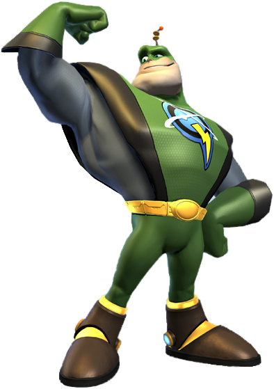 Captain Qwark Is Almost Pixar Inspired And Reminds - Ratchet And Clank Qwark (394x559), Png Download