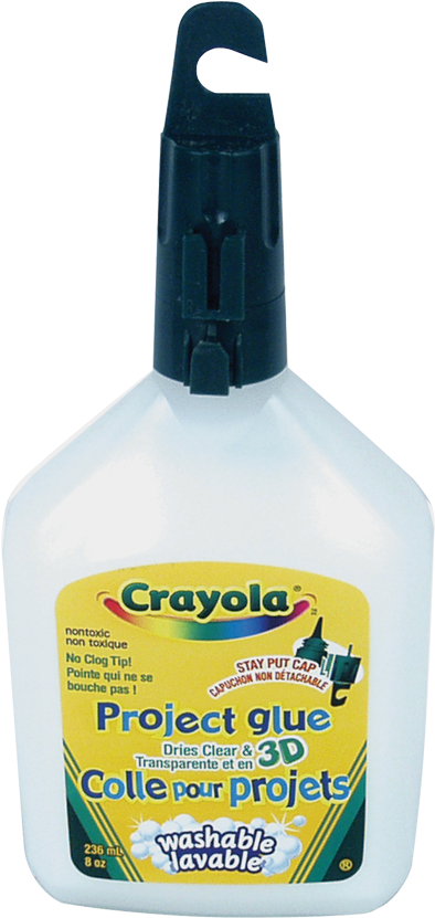 Crayola® Washable Project Glue - . Washable School Glue-4 Ounces (850x850), Png Download