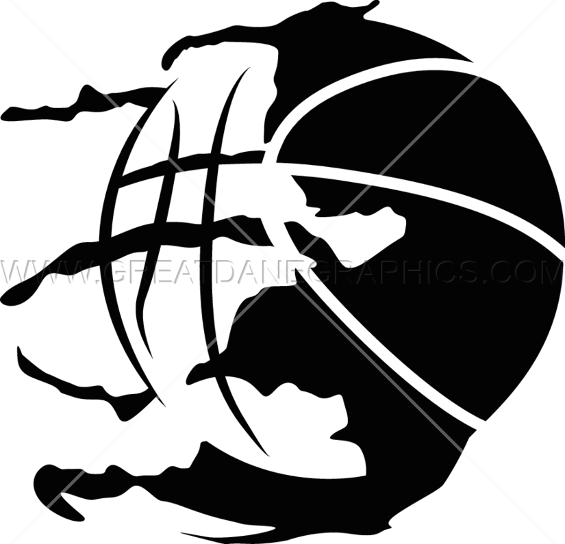 Black Basketball With Transparent Background Clipart - No Background Black Basketball (825x795), Png Download