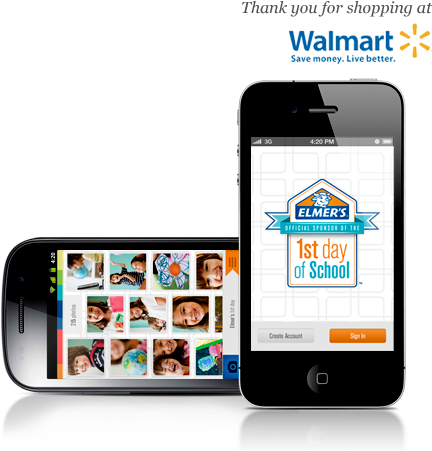 Elmers 1st Day App - Elmers (439x450), Png Download