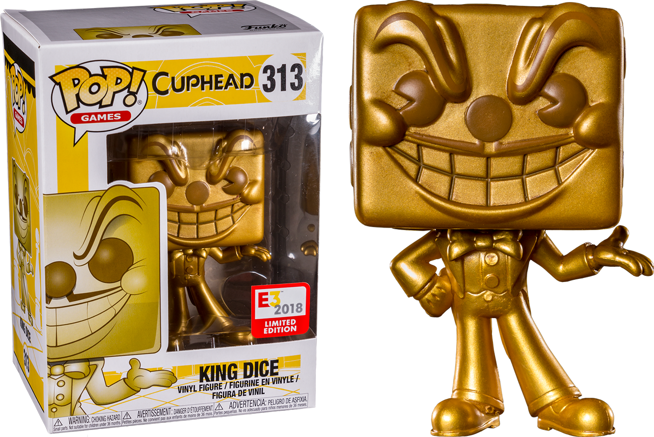 Cuphead King Dice Gold Pop Vinyl Figure - Funko Disney Tinker Bell 3d Bookmark (1300x868), Png Download