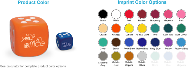 Dice Stress Ball - Promotional Anti Stress Dice (100 Qty For Each) (720x260), Png Download