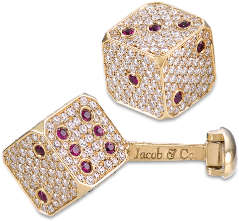 Dice Cufflinks - Brilliant (490x490), Png Download