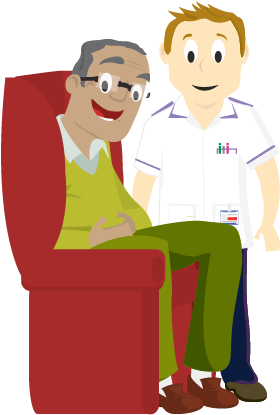 Day-surgery - Home Visit In Community Health Nursing (393x447), Png Download