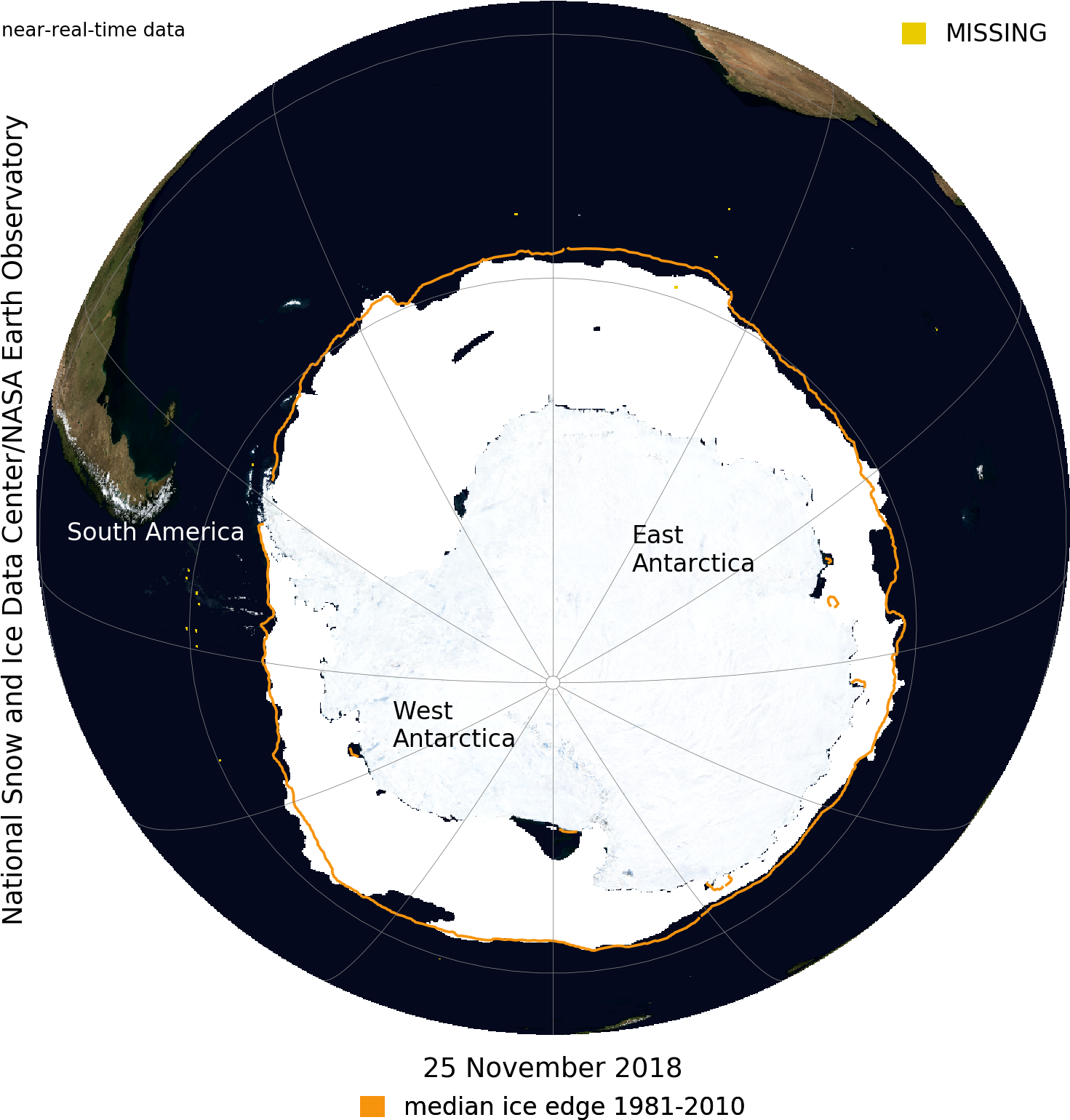 Near Real Time Data Of Antarctic Ice - 北極 冰 海 2017 (1480x1591), Png Download