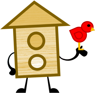 Birdhouse - Bfdi Birdhouse (383x376), Png Download