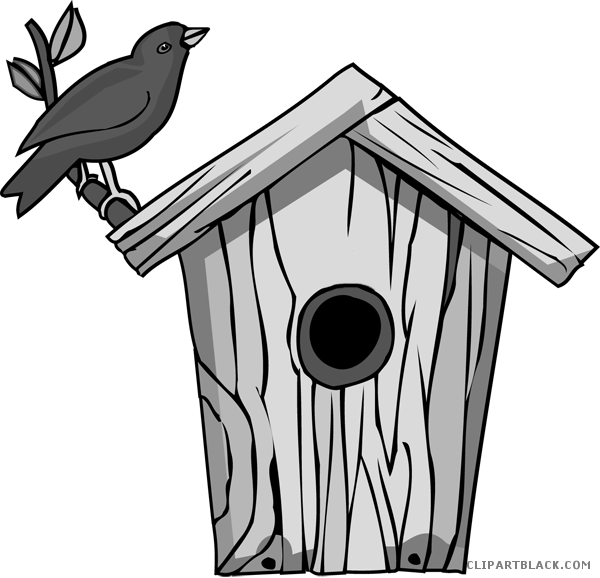 Bird House Clipart - Bird Feeder Clip Art (600x578), Png Download