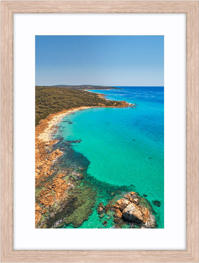 Aerial View Of Gannet Rock In Western Australia Framed - Picture Frame (683x1024), Png Download