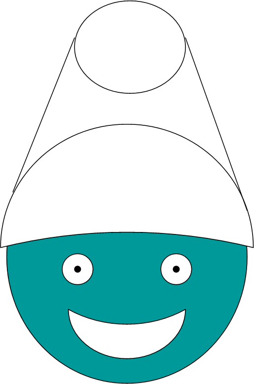 9) Turn The Hat Inside Out Viola, Smuf Hat In 10 Easy - Smiley (515x778), Png Download