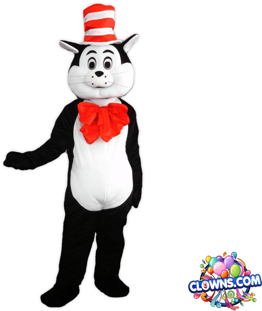 Cat In The Hat Character Rental, Ny - Cat In The Hat Costume (727x646), Png Download